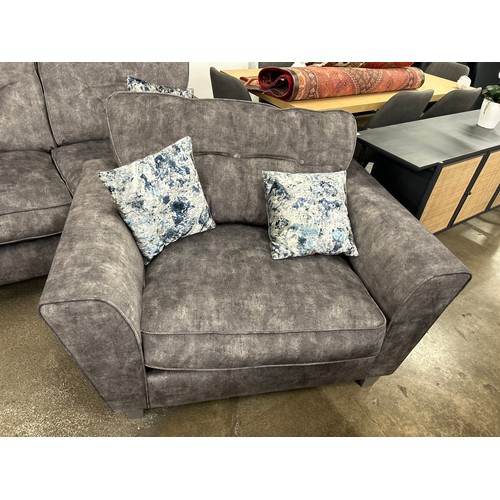 3184 - An SCS Esme 2 seater and love seat in dark grey