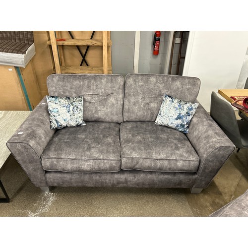 3184 - An SCS Esme 2 seater and love seat in dark grey