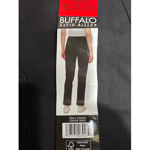 6146 - Quantity of womens Buffalo trousers in black, various sizes (338) *This lot is subject to Vat