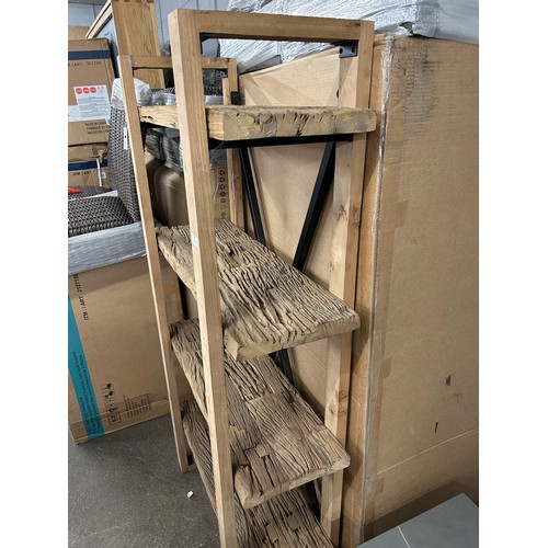 3178 - A solid wood shelving unit