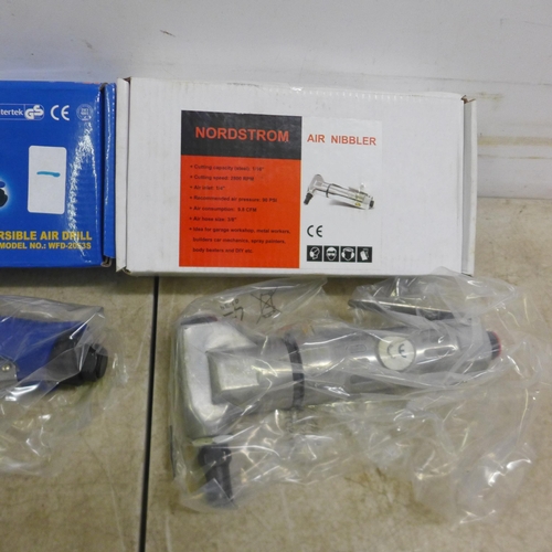 5105 - 2 Air tools including a Nordstrom air nibbler and a Wufu 3/8