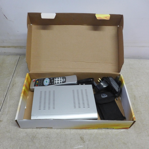 5247A - A C-Mag SL30/12 caravan digital satellite receiver with dish - in case