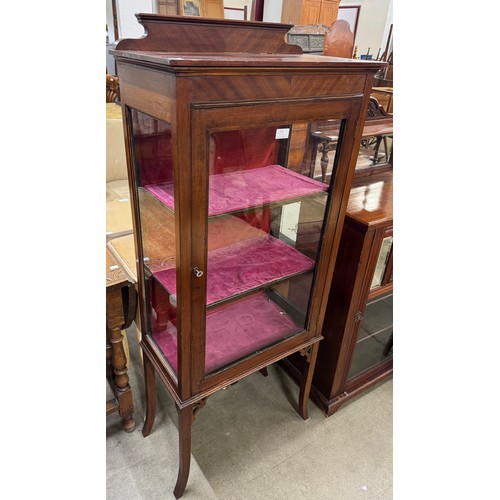 225 - An Edward VII mahogany display cabinet