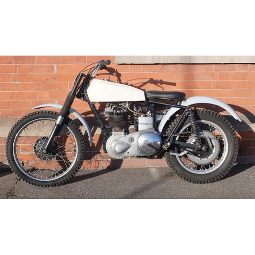 405 - An Ariel HT3-style trials motorcycle fitted with a 1950 350cc engine. The engine is stamped KL338  a... 