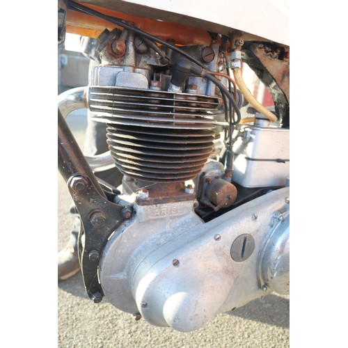 405 - An Ariel HT3-style trials motorcycle fitted with a 1950 350cc engine. The engine is stamped KL338  a... 