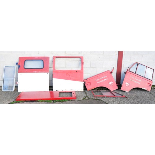 407 - A full set of doors and a rear window for a 1955-1963 Ford (Germany) Taunus Transit van. Comprises d... 