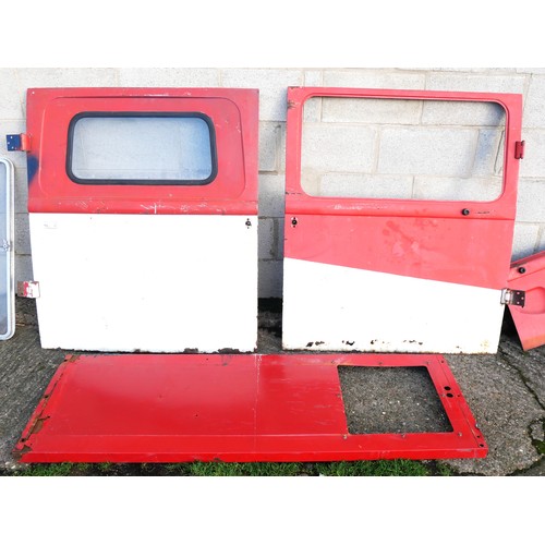 407 - A full set of doors and a rear window for a 1955-1963 Ford (Germany) Taunus Transit van. Comprises d... 