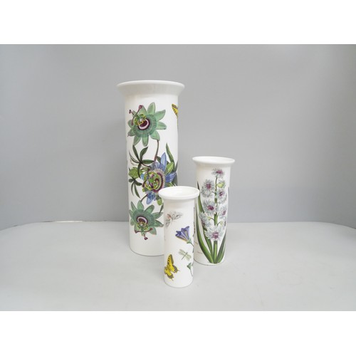 2292 - Three Portmeirion cylindrical vases