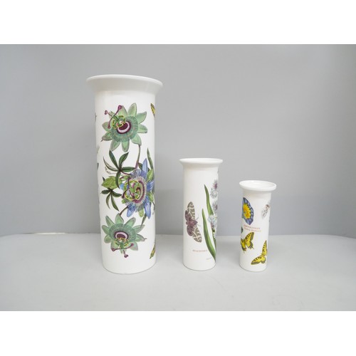 2292 - Three Portmeirion cylindrical vases