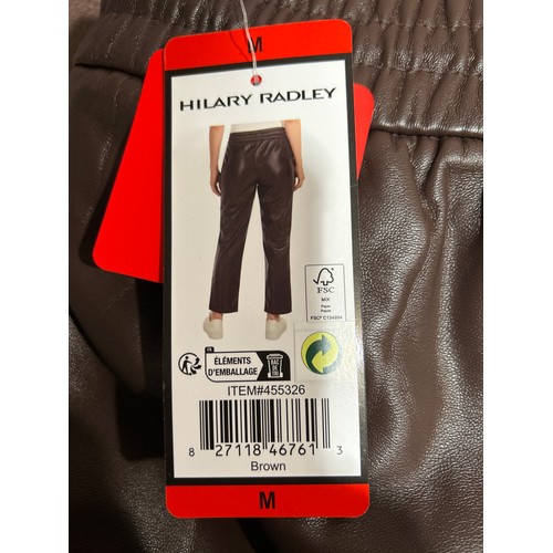 6103 - Large quantity of Hilary Radley faux leather look brown trousers, various sizes  (343) *This lot is ... 