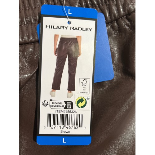 6103 - Large quantity of Hilary Radley faux leather look brown trousers, various sizes  (343) *This lot is ... 