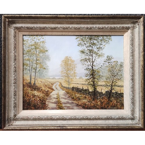 387 - Jeff Sudders, two Lake District scenes, oil on board, framed