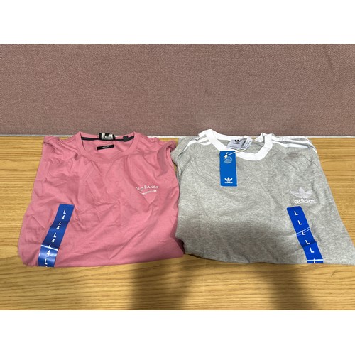 6138 - A quantity of branded t-shirts to include Jack Wills, Ted Baker and Adidas, various sizes and colour... 