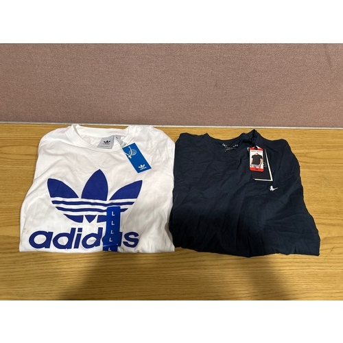 6138 - A quantity of branded t-shirts to include Jack Wills, Ted Baker and Adidas, various sizes and colour... 