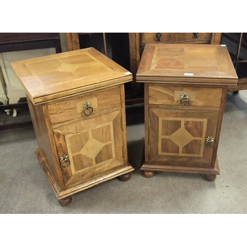 197 - A pair of Barker & Stonehouse flagstone bedside cabinets