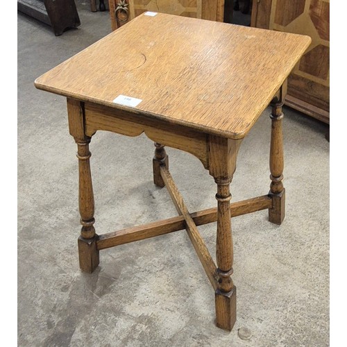 198 - An 18th Century joint oak occasional table