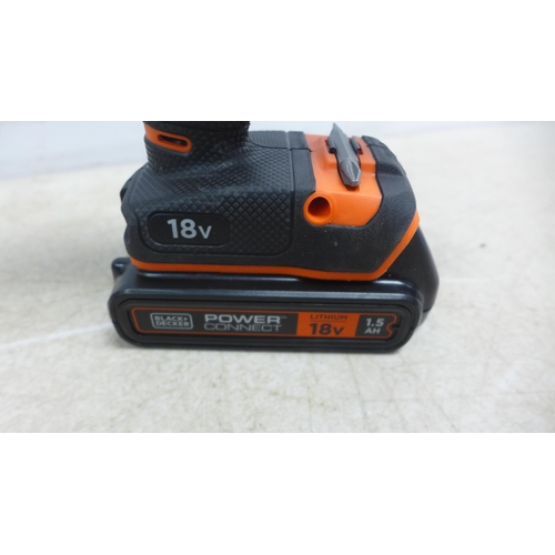 5031 - A Black and Decker BCD700S, 18V cordless drill and a Black and Decker BDCIM18, 18V cordless impact d... 