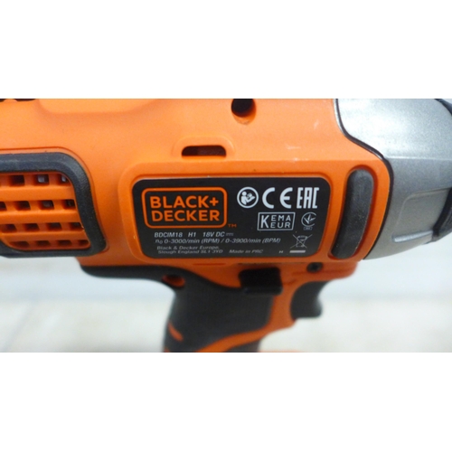 5031 - A Black and Decker BCD700S, 18V cordless drill and a Black and Decker BDCIM18, 18V cordless impact d... 