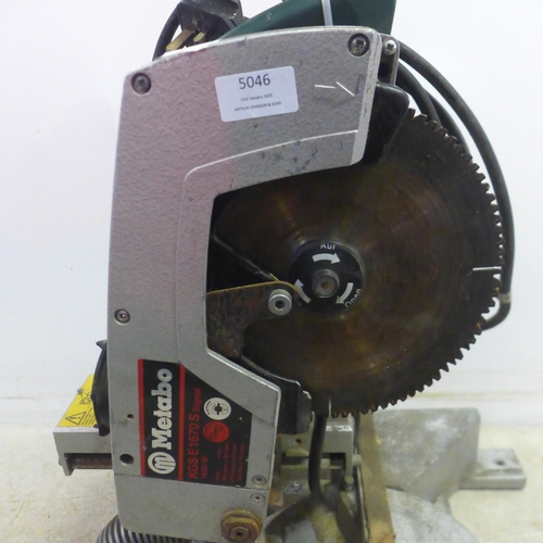 5046 - A Metabo KGSE1670S, 240v chop saw