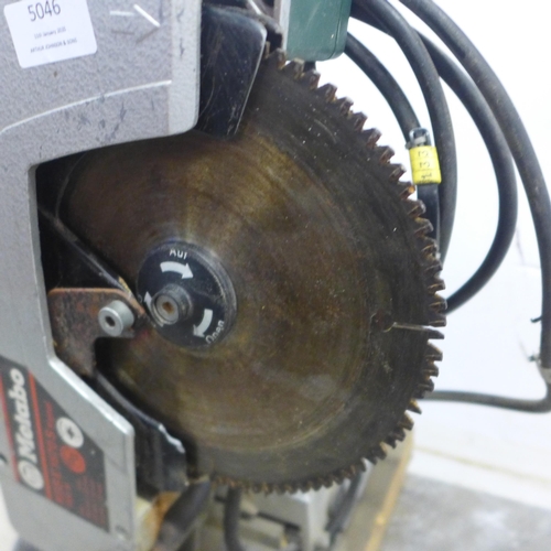 5046 - A Metabo KGSE1670S, 240v chop saw