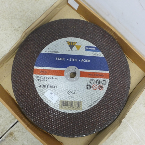 5053 - 8 slitting discs for steel 350 x 2.6 x 25.4 diameter