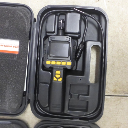 5062 - Two cased inspection cameras with display monitors including a model GL8898 and a model GL9018
* Thi... 