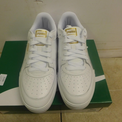 5100 - A pair of Puma CA Pro Classic white trainers, size 9, in box