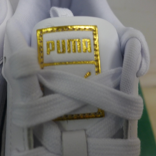 5100 - A pair of Puma CA Pro Classic white trainers, size 9, in box