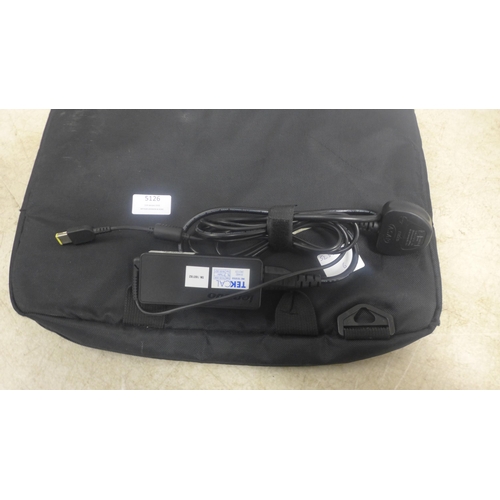 5126 - A Lenovo V110-15ISK laptop with charger in bag, no OS