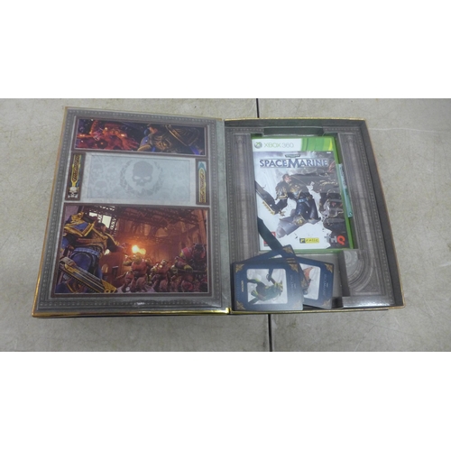 5127 - An XBox 360 Warhammer 40,000 Space Marine Collectors Edition game (incomplete)