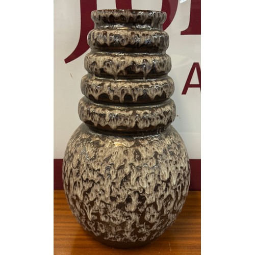 82A - A West German pottery vase, no. 269-40, buck, 42cms h