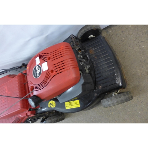A Mountfield RV40, 150cc petrol driven lawn mower with collection box ...