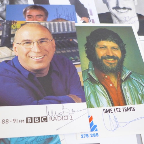 2045 - Autographs including Terry Wogan, Timothy Dalton, Bill Bailey, Ronnie Corbett, Steve Wright, DLT, et... 