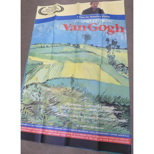 2058 - Three Art Film posters Brazil, Short Cuts and Van Gogh