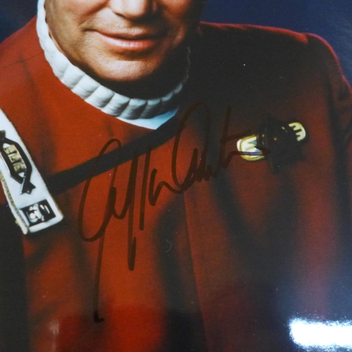 2062 - Two autographs, William Shatner/Captain Kirk, with certificate, and Joe Barbera, (cartoon creator)