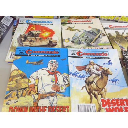 2066 - A collection of 35 vintage Commando comics