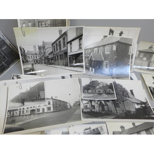 2085 - A collection of approximately 100 Shipstones pub photographs, (80), and negatives, (20)