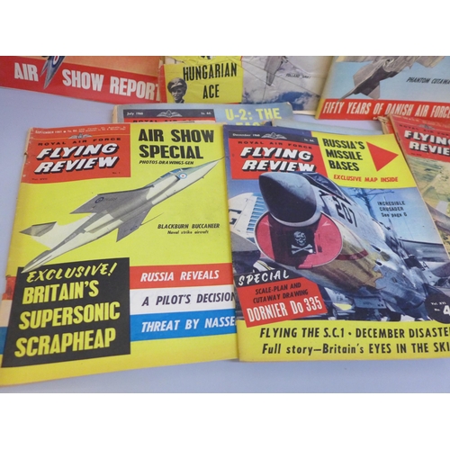 2086 - A collection of vintage flying magazines