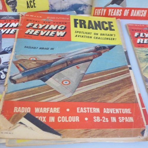 2086 - A collection of vintage flying magazines