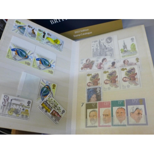 2091 - Stamps; a box of Great Britain stamps, covers, presentation packs, etc.