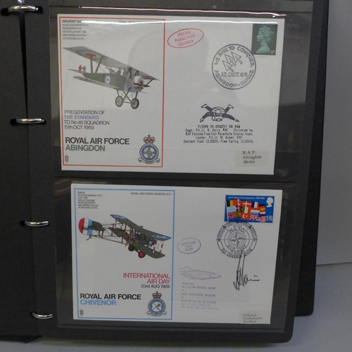 2095 - Stamps; an album of RAF flight covers, many signed