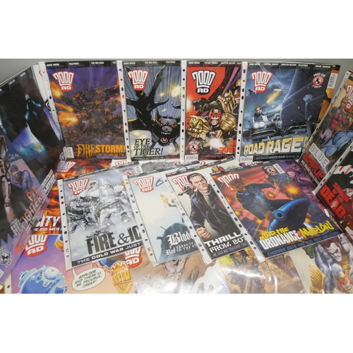 2117 - A collection of comics, 2000AD and Eagle, approximately 80 in total