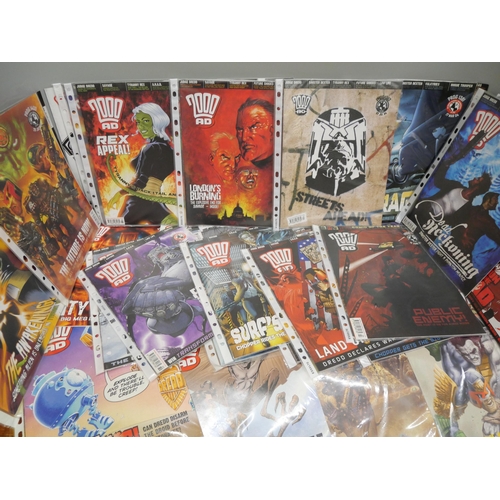 2117 - A collection of comics, 2000AD and Eagle, approximately 80 in total