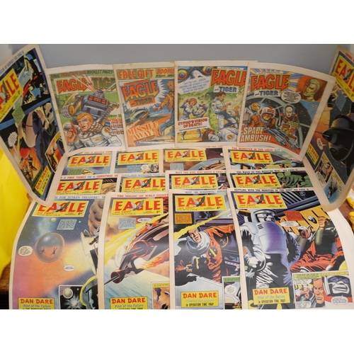 2117 - A collection of comics, 2000AD and Eagle, approximately 80 in total