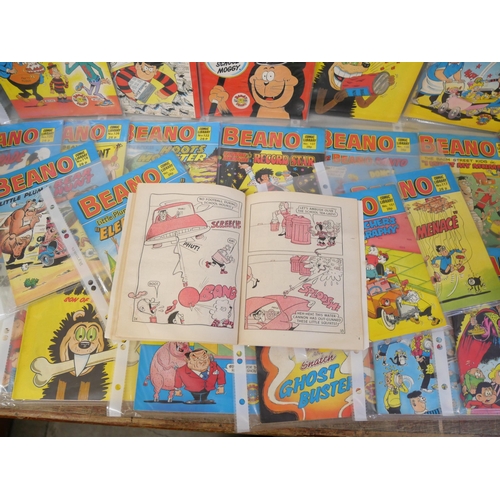 2126 - A collection of Beano comics, Comic Library, including no. 1, approximately 160 in total, also with ... 