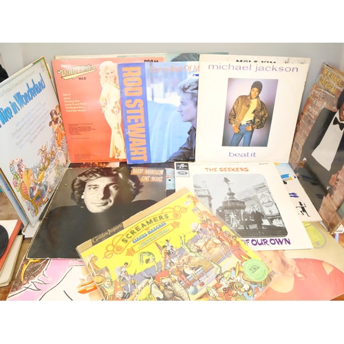 2137 - Forty LP records and 20 7'' singles, ABBA, Michael Jackson, etc.