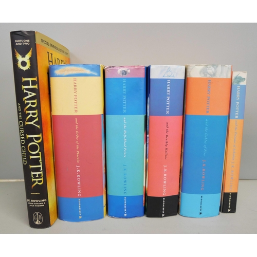 2147 - Six Harry Potter books, first editions