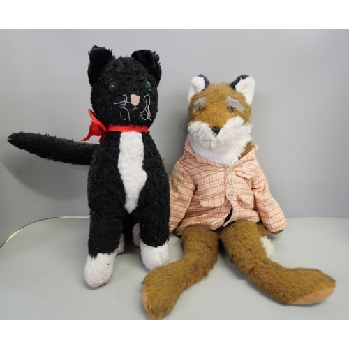 2150 - Six 1950s and 1960s soft toys