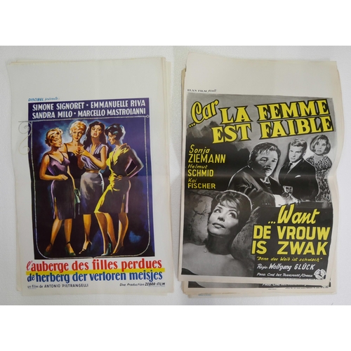 2151 - A collection of 1950s-60s original Belgian film posters, (multiples of each)