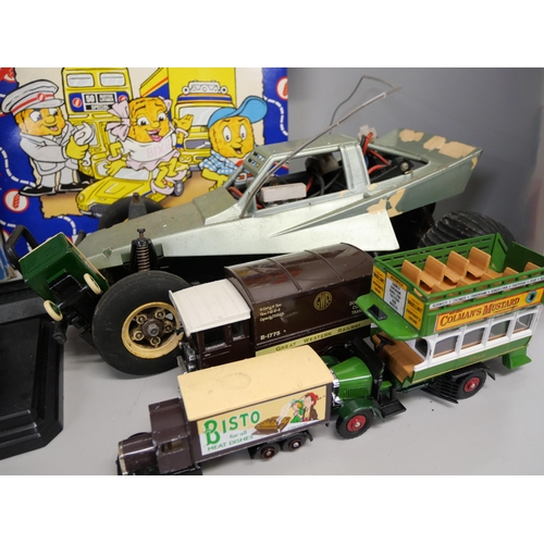 2152 - A collection of assorted models including Corgi, RC car, etc.